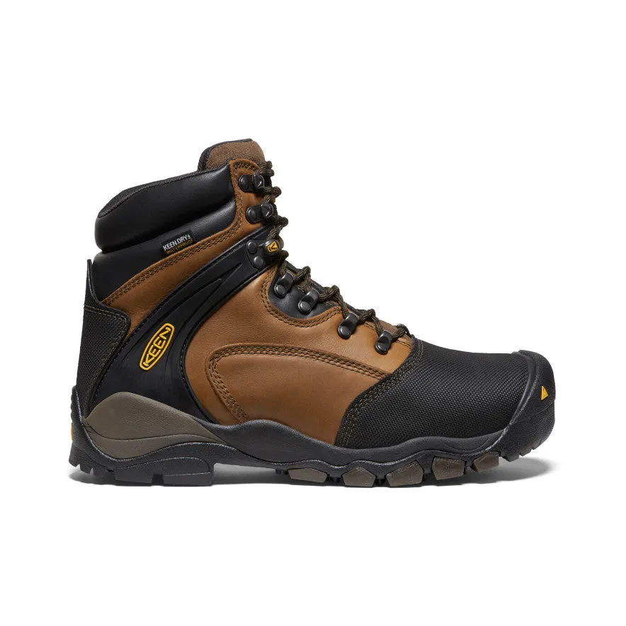 Keen Men's Louisville 6" MET Waterproof Boot (Steel Toe)  |  Slate Black