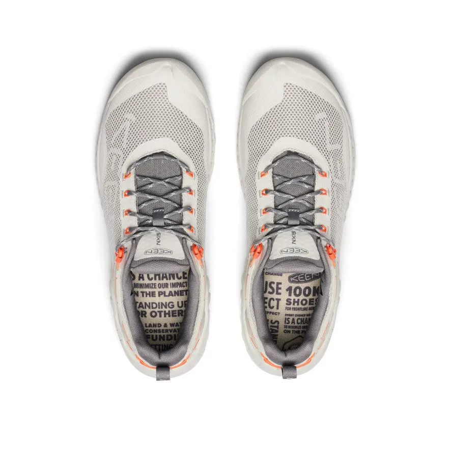 Keen Men's NXIS EVO Waterproof Shoe  |  Silver Lining/Scarlet Ibis