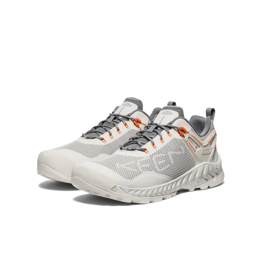 Keen Men's NXIS EVO Waterproof Shoe  |  Silver Lining/Scarlet Ibis