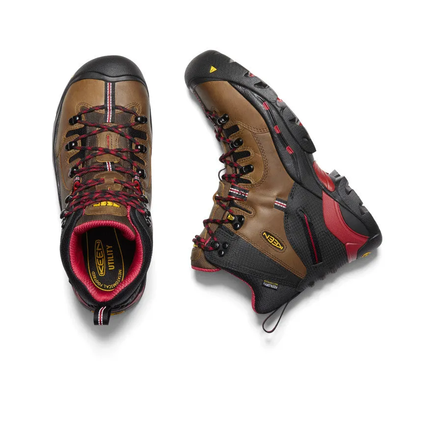Keen Men's Pittsburgh 6" Waterproof Boot (Steel Toe)  |  Bison