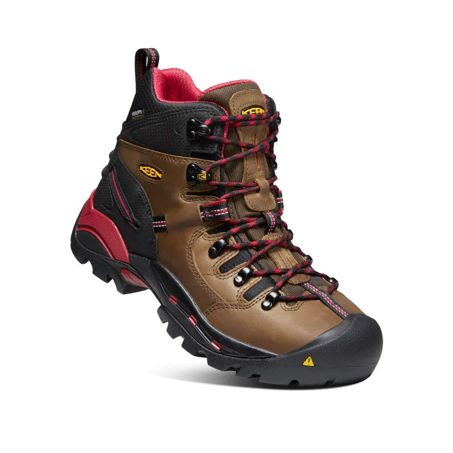 Keen Men's Pittsburgh 6" Waterproof Boot (Steel Toe)  |  Bison