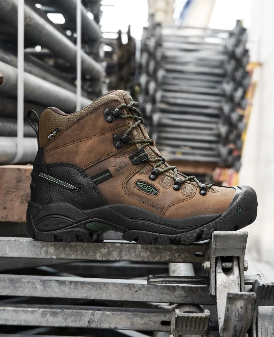 Keen Men's Pittsburgh Energy 6" Waterproof Boot (Carbon Toe)  |  Cascade Brown/Greener Pastures
