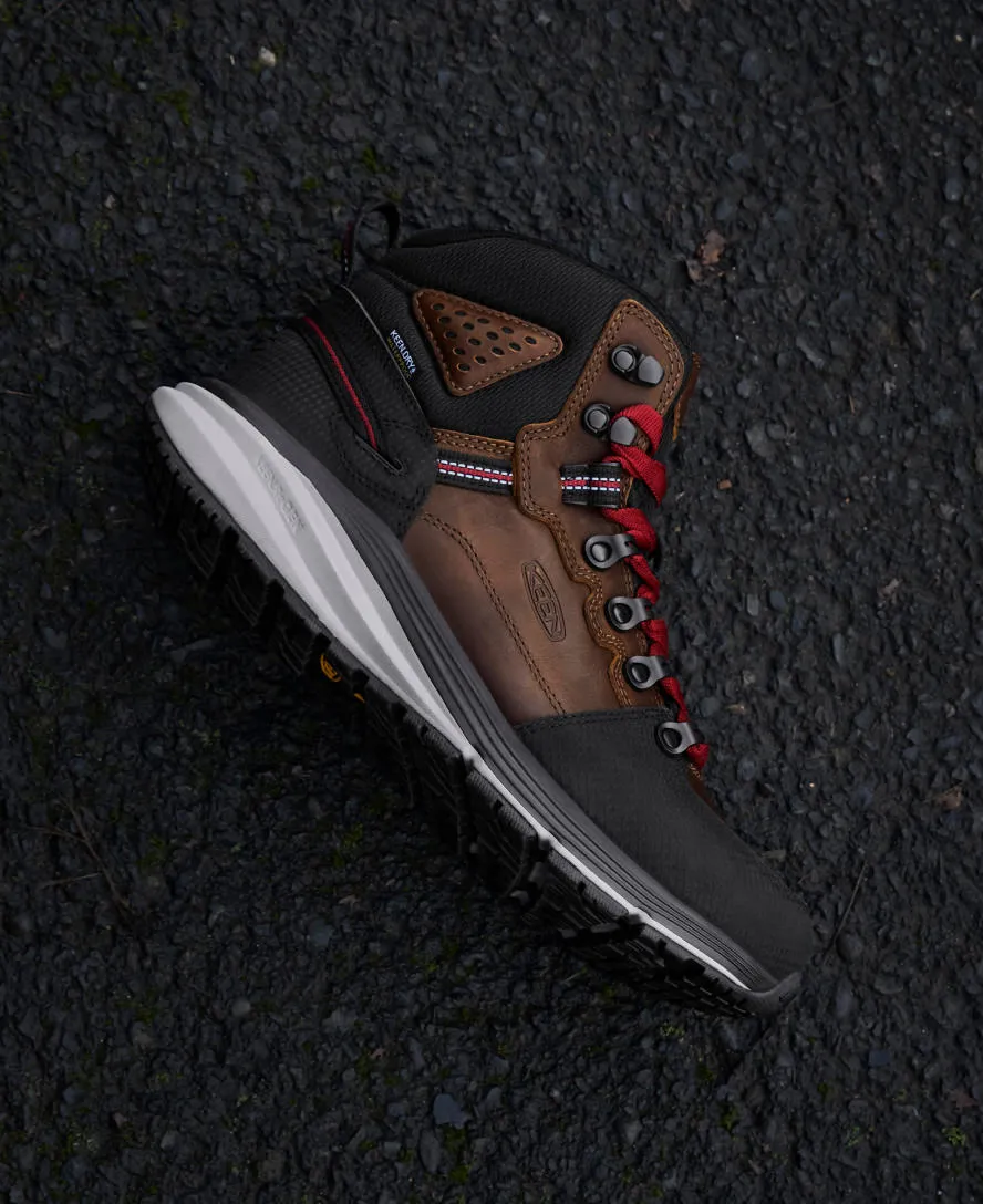 Keen Men's Red Hook Waterproof Boot (Carbon Toe)  |  Tobacco/Black