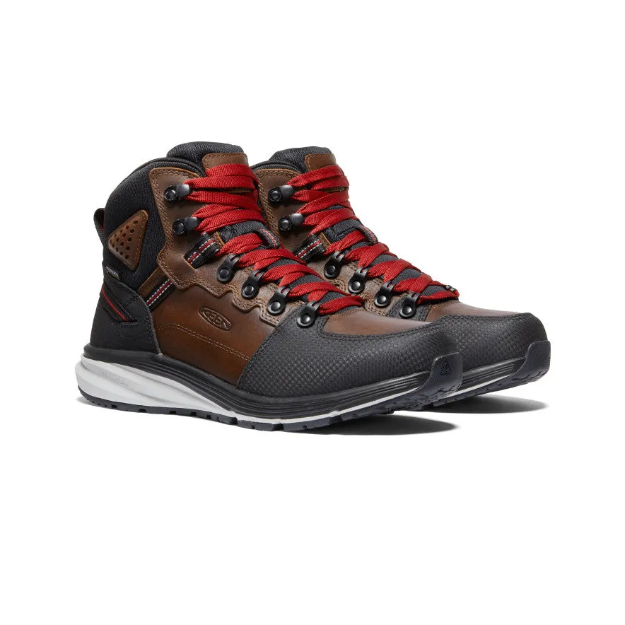 Keen Men's Red Hook Waterproof Boot (Soft Toe)  |  Tobacco/Black
