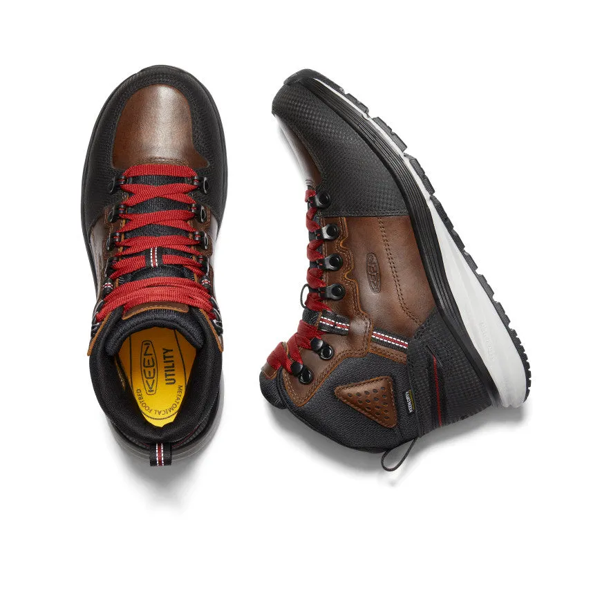 Keen Men's Red Hook Waterproof Boot (Soft Toe)  |  Tobacco/Black