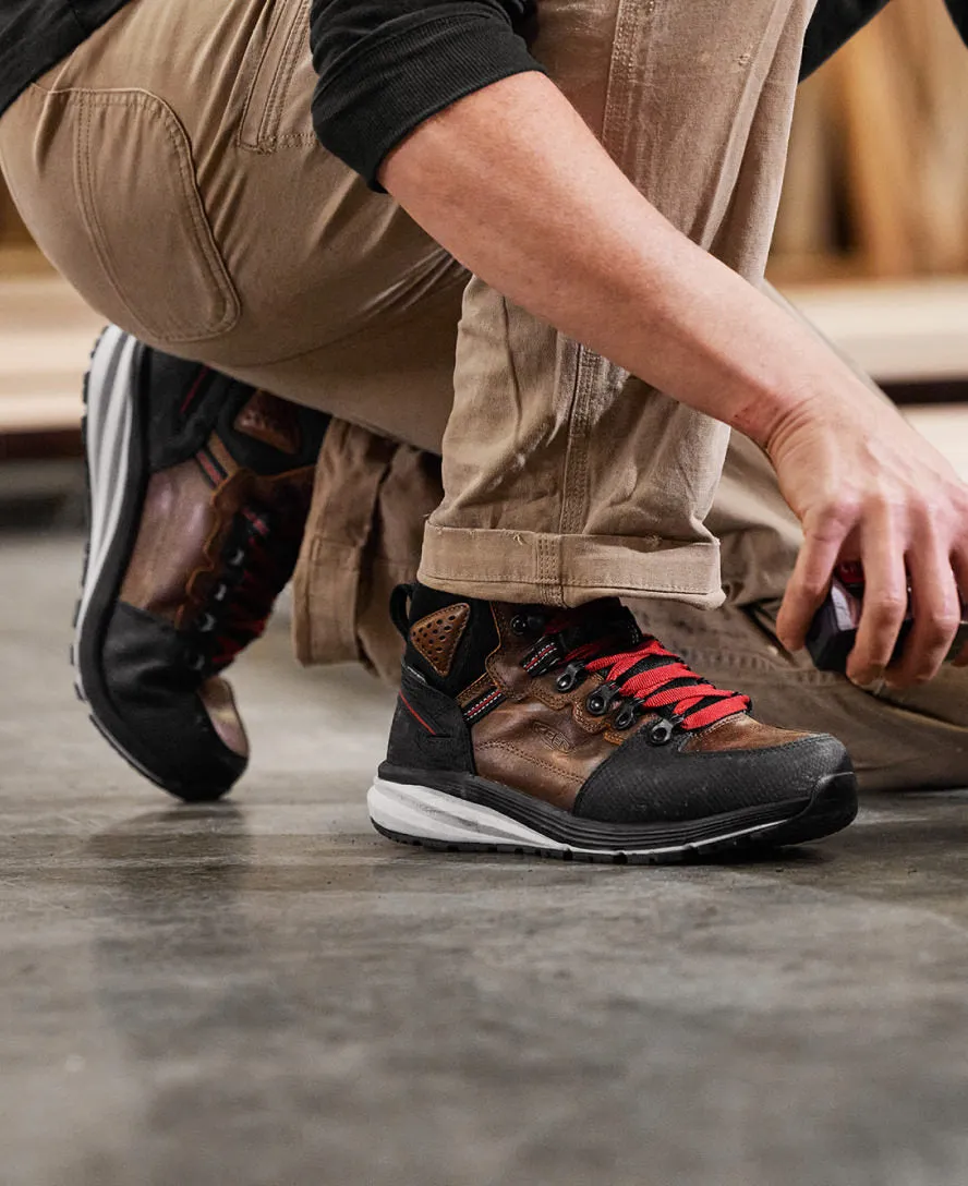 Keen Men's Red Hook Waterproof Boot (Soft Toe)  |  Tobacco/Black