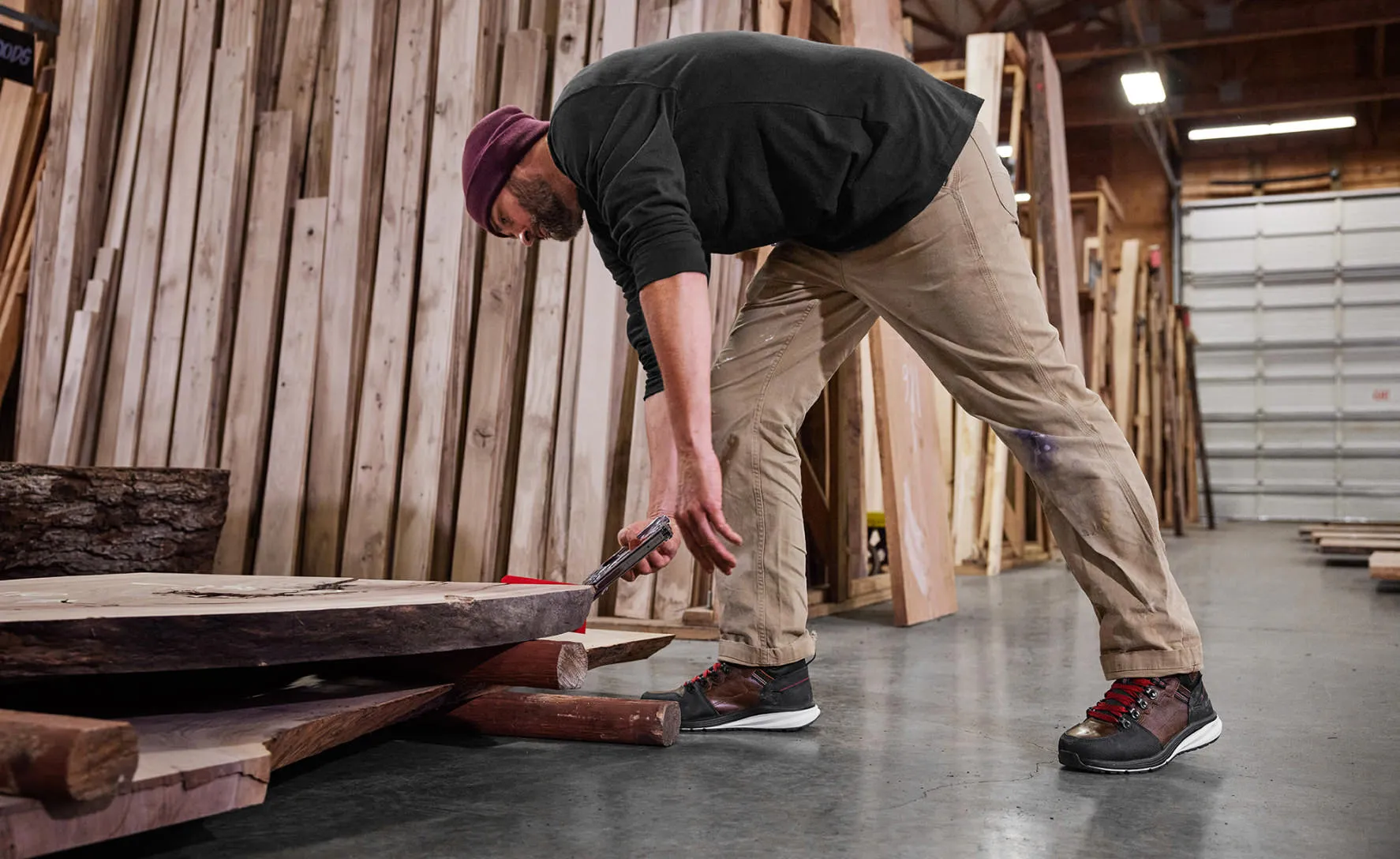 Keen Men's Red Hook Waterproof Boot (Soft Toe)  |  Tobacco/Black