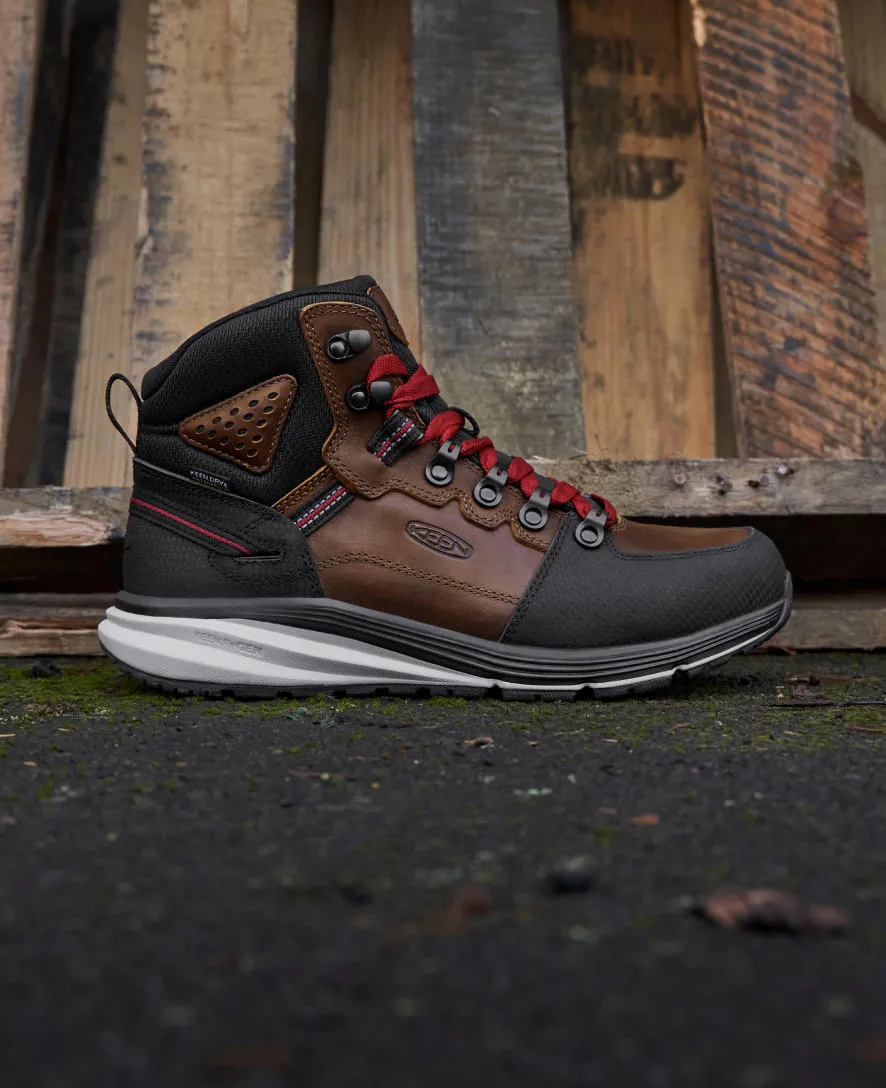 Keen Men's Red Hook Waterproof Boot (Soft Toe)  |  Tobacco/Black