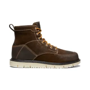 Keen Men's San Jose 6" Boot (Soft Toe)  |  Coffee Bean/Star White