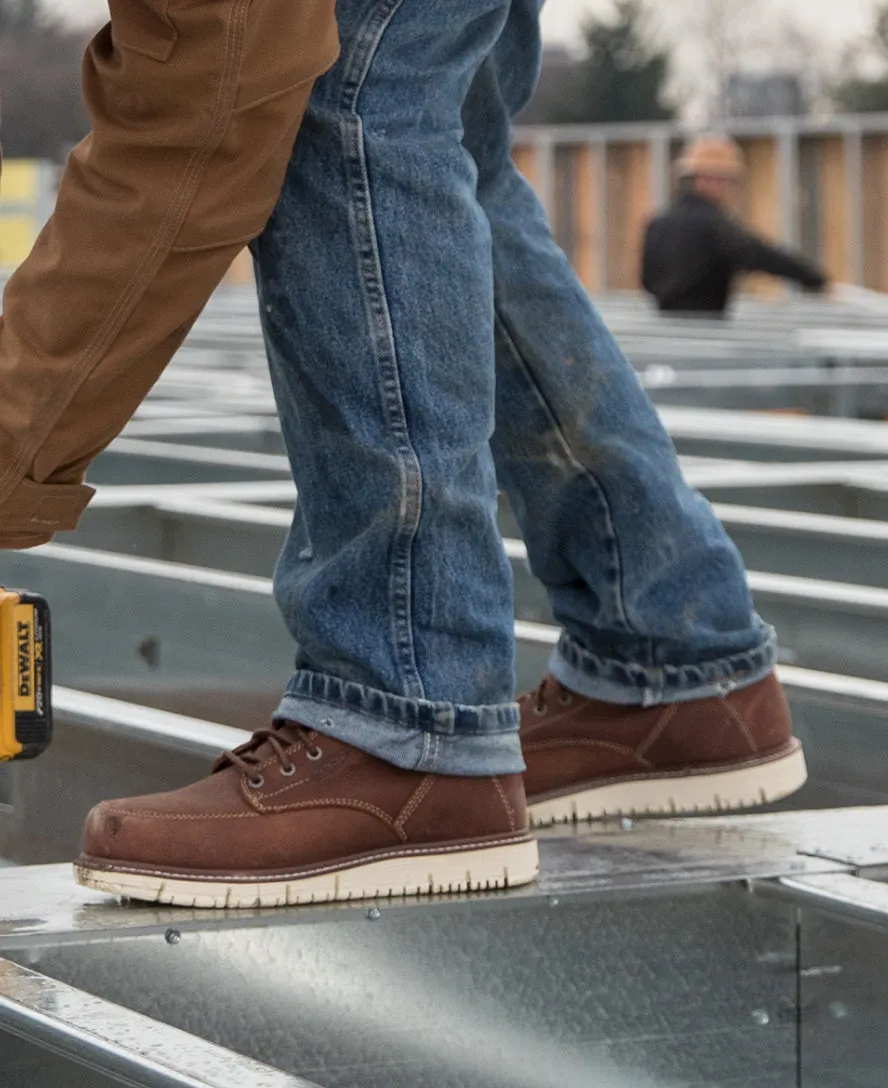 Keen Men's San Jose 6" Boot (Soft Toe)  |  Coffee Bean/Star White