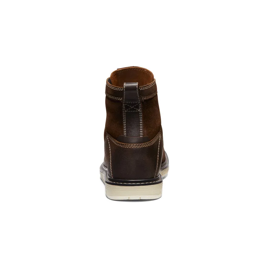 Keen Men's San Jose 6" Boot (Soft Toe)  |  Coffee Bean/Star White