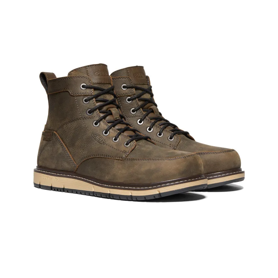 Keen Men's San Jose 6" Waterproof Boot (Aluminum Toe)  |  Cascade Brown/Black