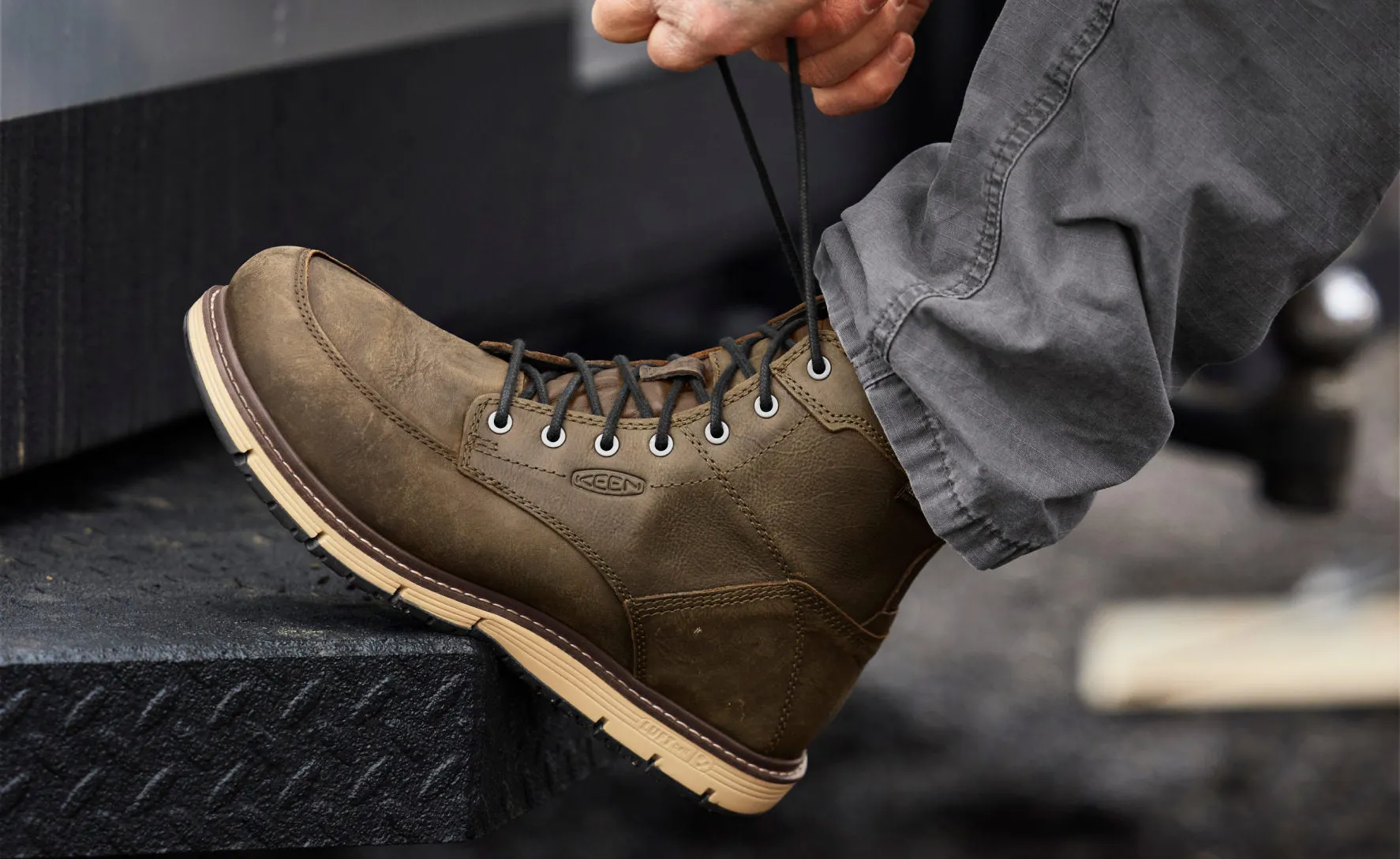 Keen Men's San Jose 6" Waterproof Boot (Soft Toe)  |  Cascade Brown