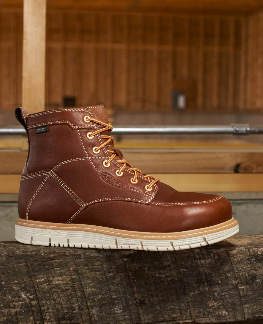 Keen Men's San Jose 6" Waterproof Boot (Soft Toe)  |  Cascade Brown