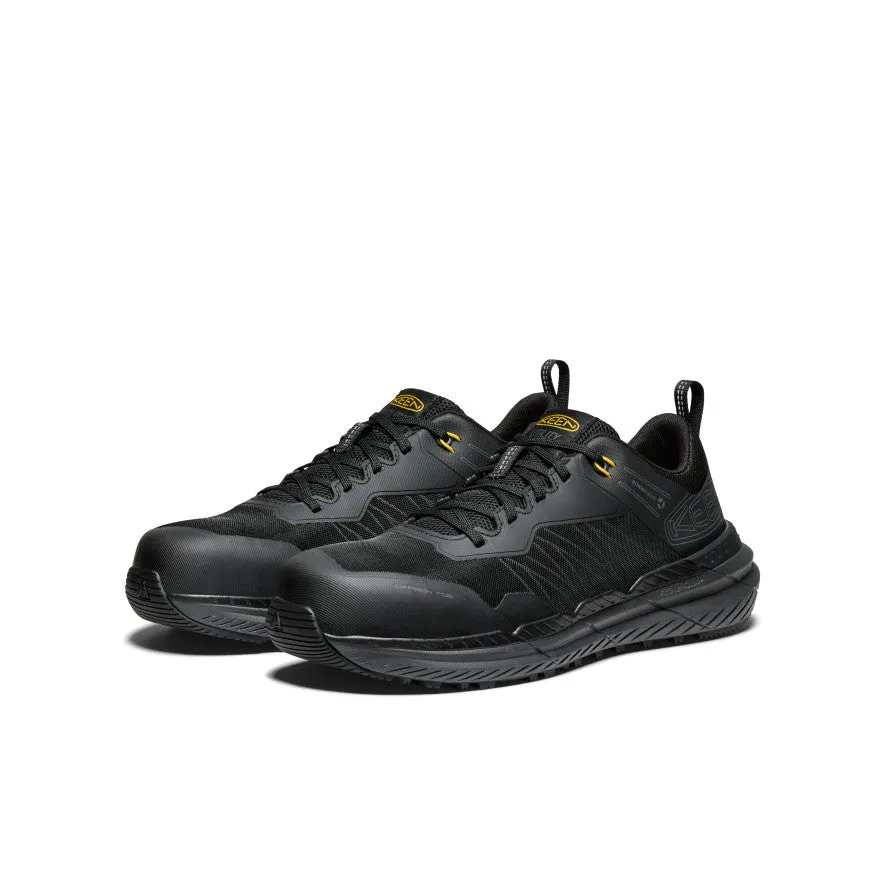 Keen Men's Speedworks Work Sneaker (Carbon Toe)  |  Black/Steel Grey