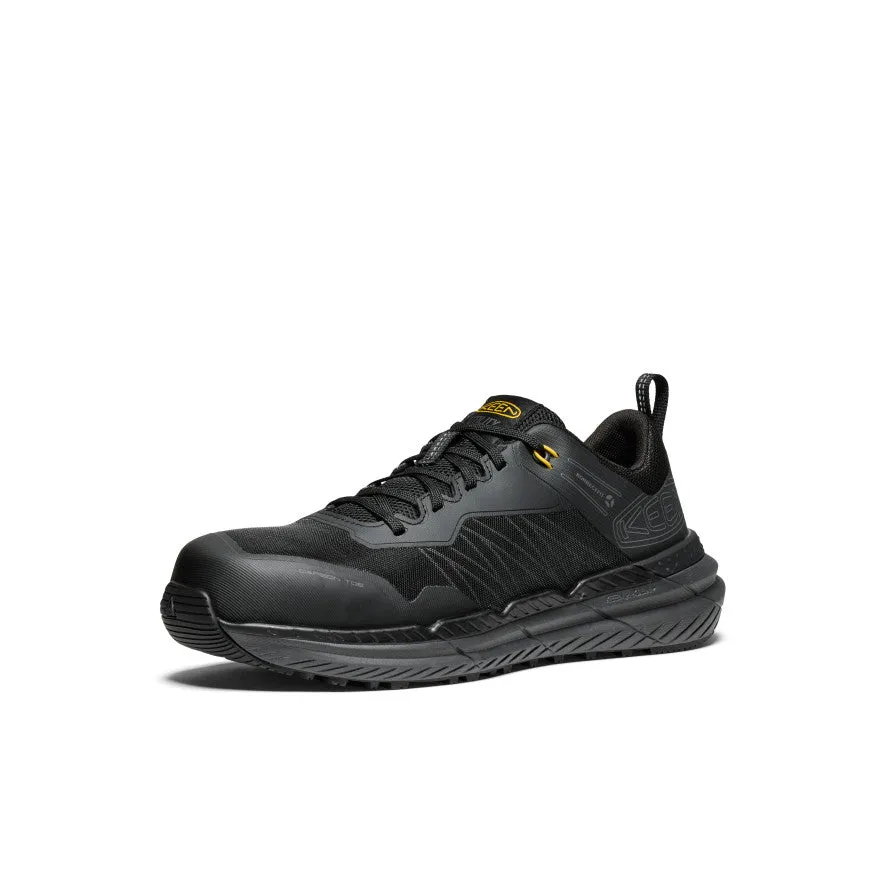 Keen Men's Speedworks Work Sneaker (Carbon Toe)  |  Black/Steel Grey