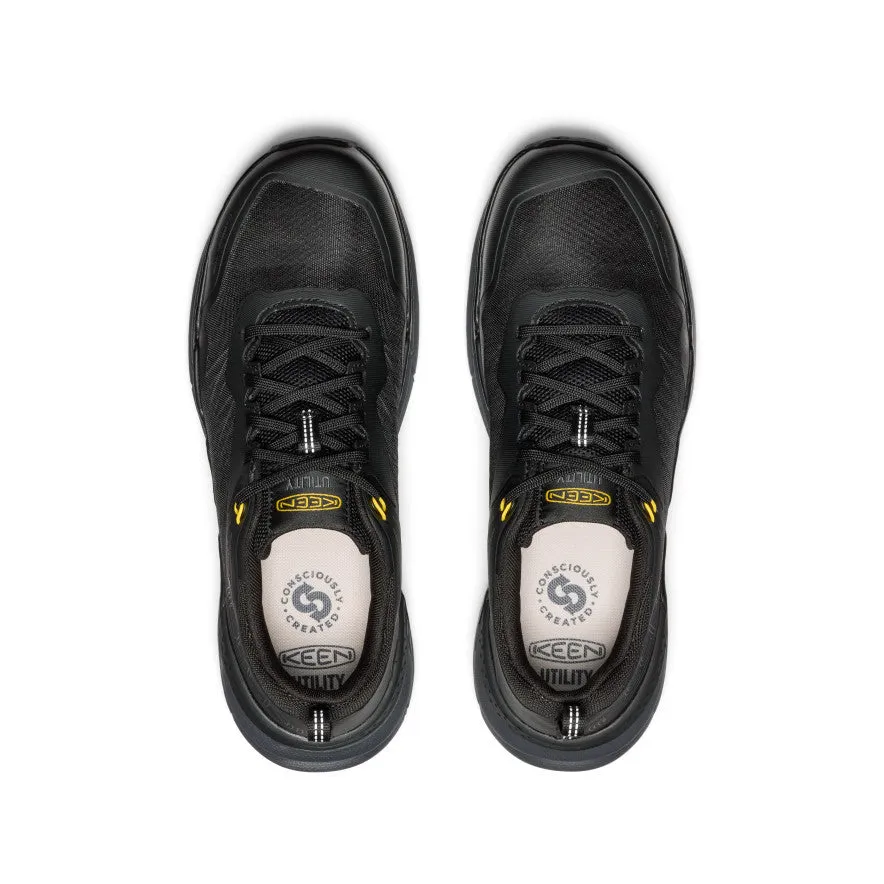 Keen Men's Speedworks Work Sneaker (Carbon Toe)  |  Black/Steel Grey
