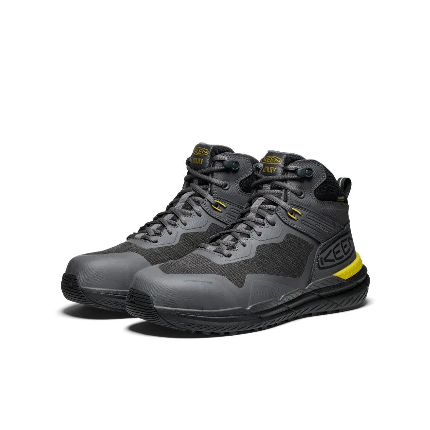 Keen Men's Synchro Waterproof Work Boot (Carbon Toe)  |  Magnet/Black