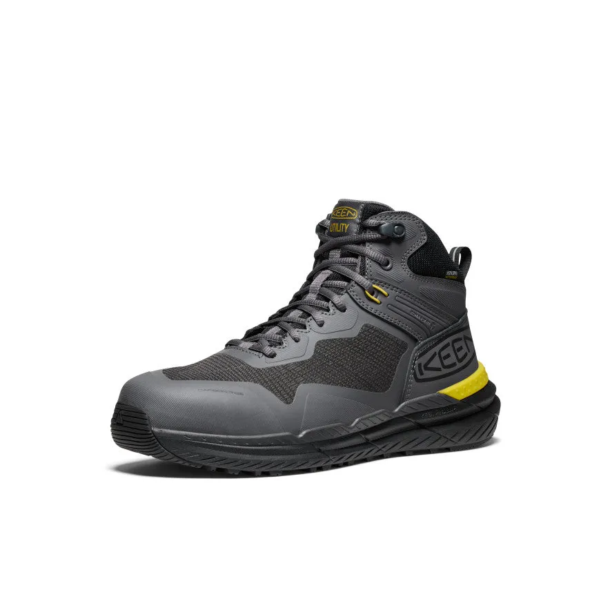 Keen Men's Synchro Waterproof Work Boot (Carbon Toe)  |  Magnet/Black