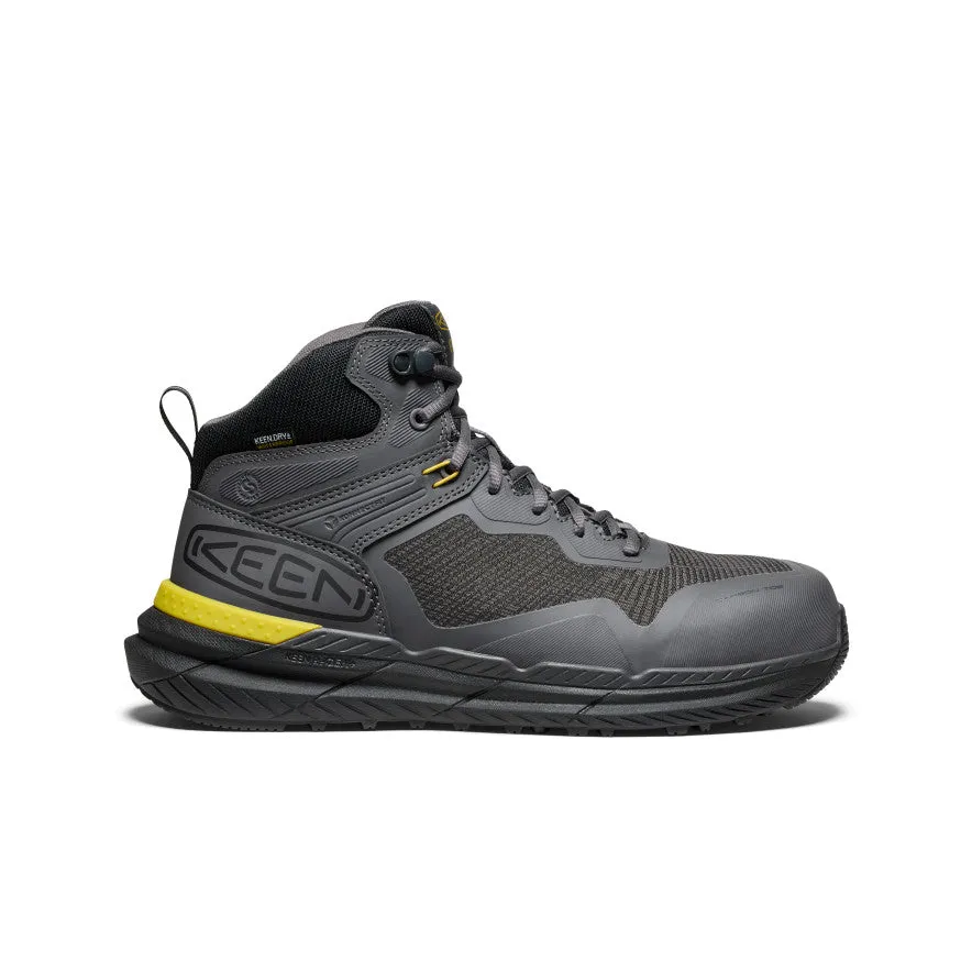 Keen Men's Synchro Waterproof Work Boot (Carbon Toe)  |  Magnet/Black