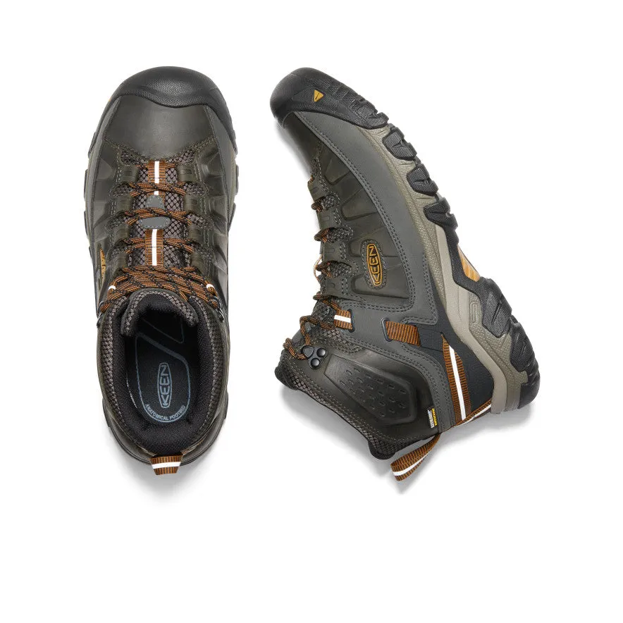 Keen Men's Targhee III Waterproof Mid Wide  |  Black Olive/Golden Brown
