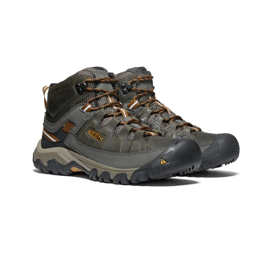 Keen Men's Targhee III Waterproof Mid Wide  |  Black Olive/Golden Brown