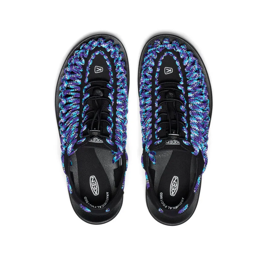 Keen Men's UNEEK Flat Cord Sneaker x Bamboo Shoots  |  Black/Tillandsia Purple