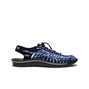 Keen Men's UNEEK Flat Cord Sneaker x Bamboo Shoots  |  Black/Tillandsia Purple