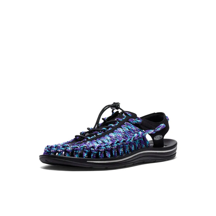 Keen Men's UNEEK Flat Cord Sneaker x Bamboo Shoots  |  Black/Tillandsia Purple