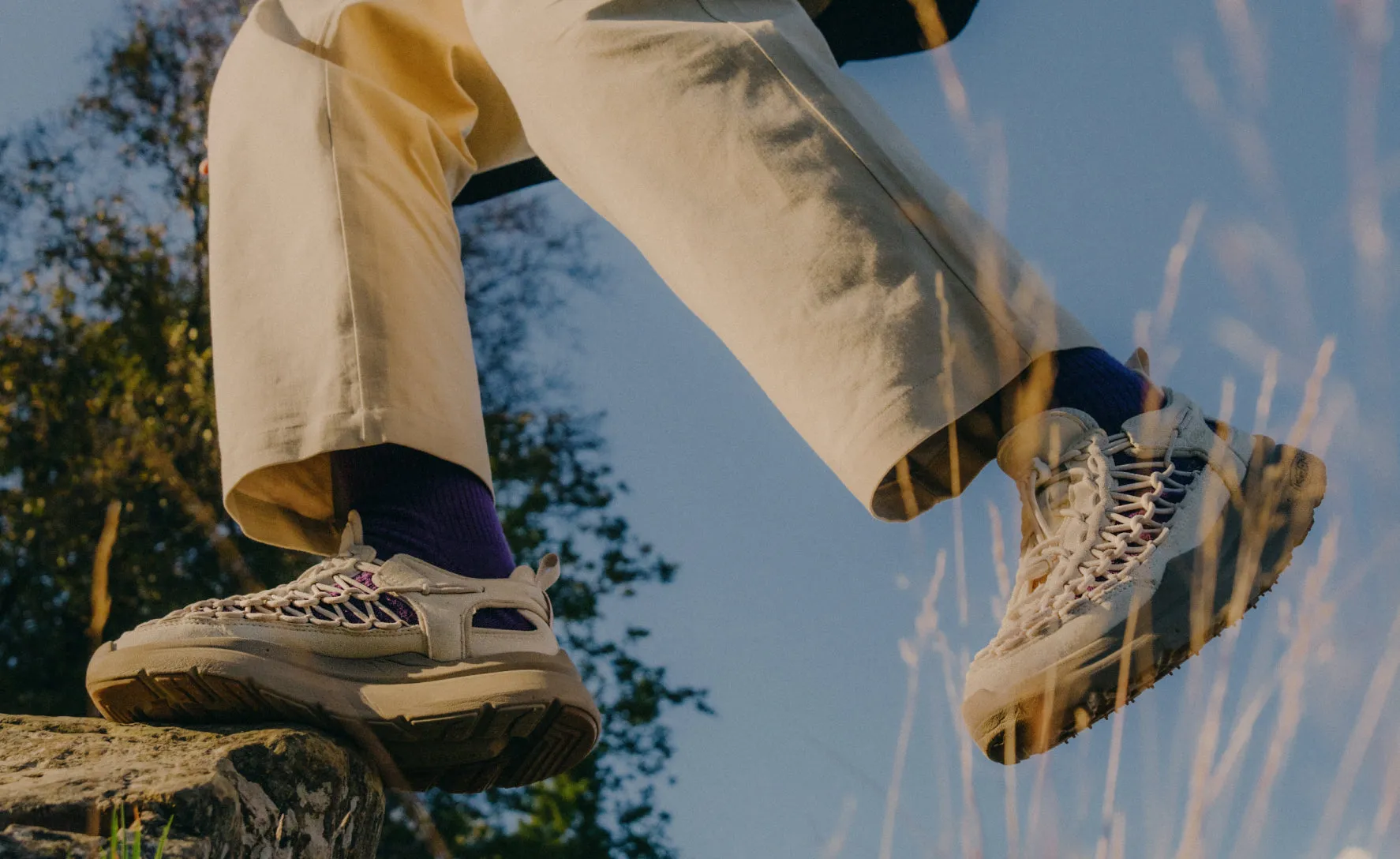 Keen Men's UNEEK WK Sneaker  |  Birch/Plaza Taupe