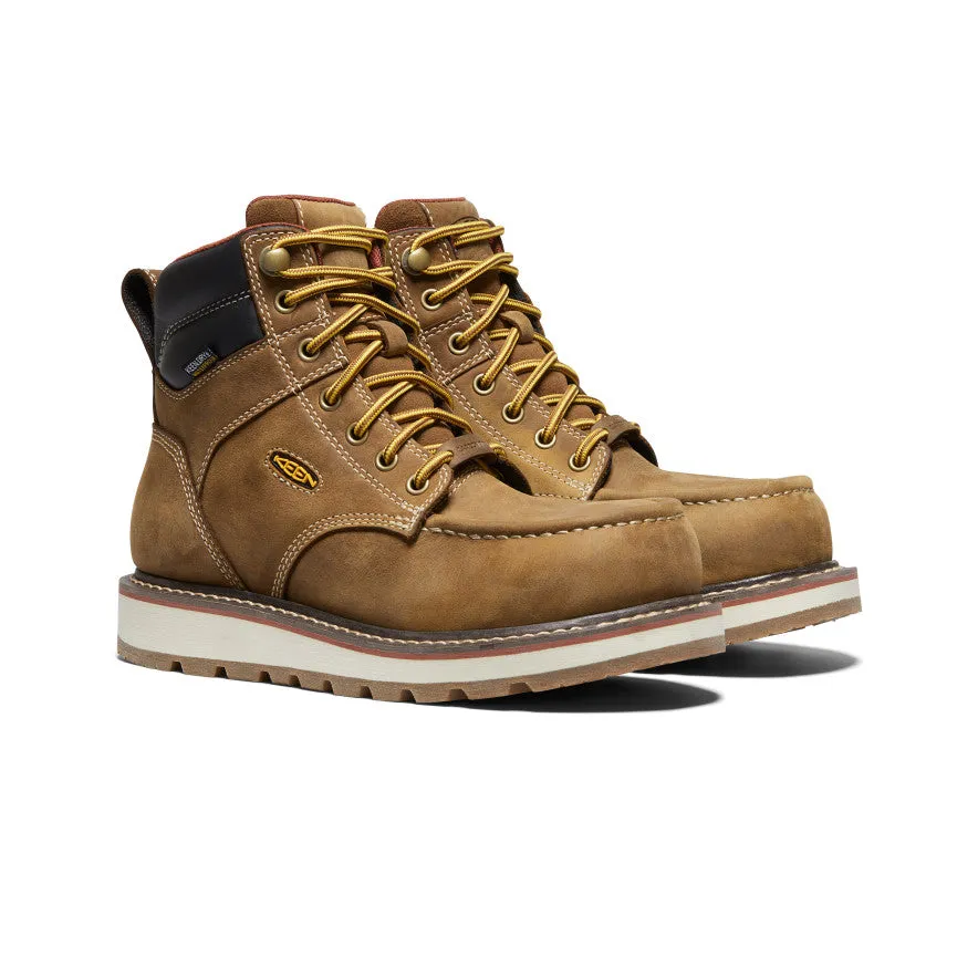 Keen Women's Cincinnati 6" Waterproof Boot (Carbon Toe)  |  Belgian/Sandshell
