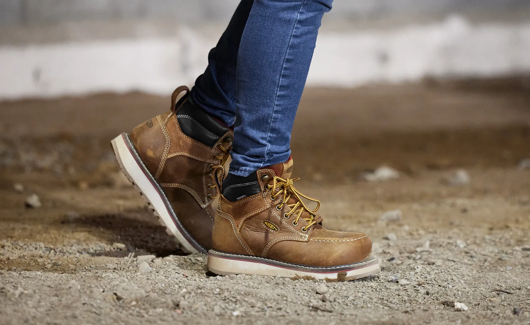 Keen Women's Cincinnati 6" Waterproof Boot (Carbon Toe)  |  Belgian/Sandshell