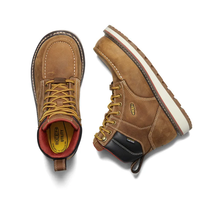 Keen Women's Cincinnati 6" Waterproof Boot (Carbon Toe)  |  Belgian/Sandshell