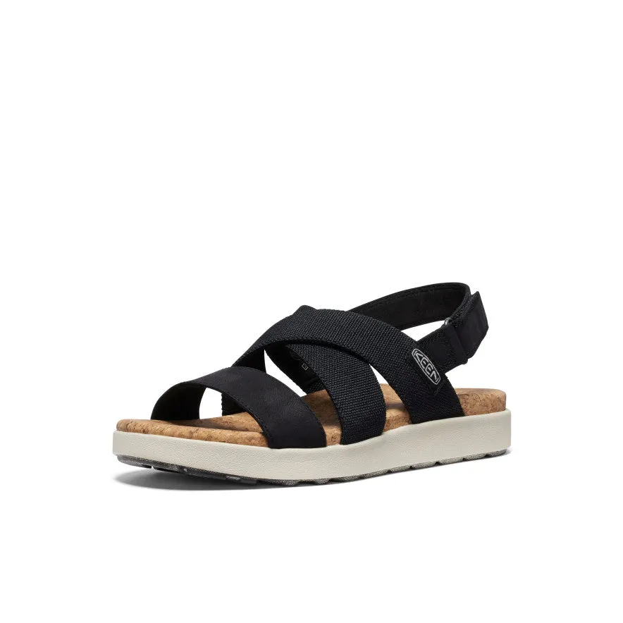 Keen Women's Elle Criss Cross Sandal  |  Black/Birch