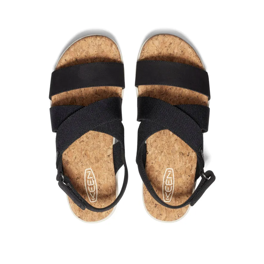 Keen Women's Elle Criss Cross Sandal  |  Black/Birch