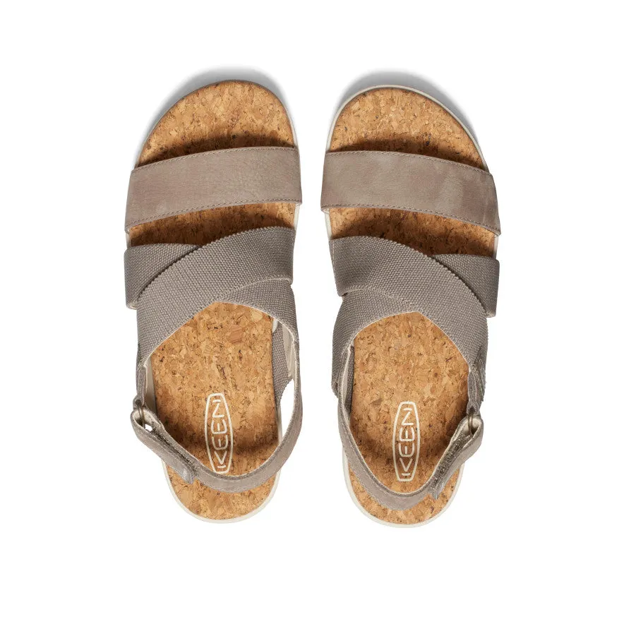 Keen Women's Elle Criss Cross Sandal  |  Brindle/Birch