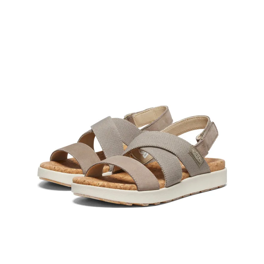 Keen Women's Elle Criss Cross Sandal  |  Brindle/Birch