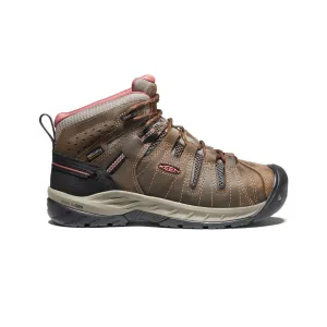 Keen Women's Flint II Waterproof Boot (Soft Toe)  |  Cascade Brown/Brick Dust
