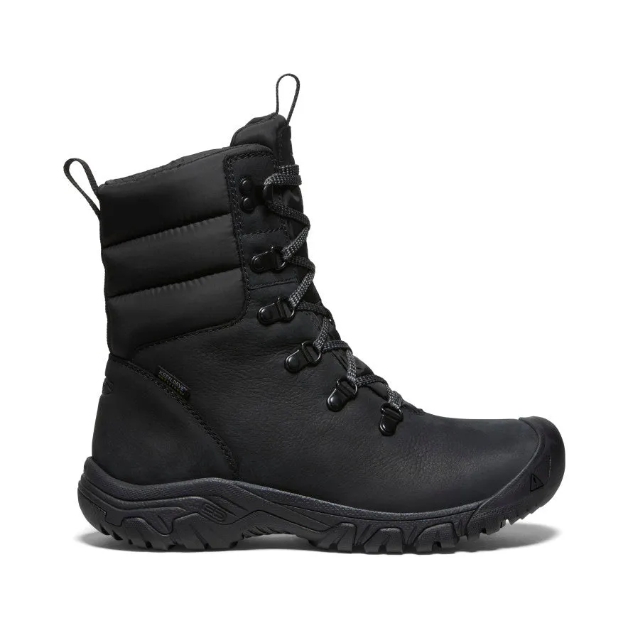 Keen Women's Greta Waterproof Boot  |  Black/Black