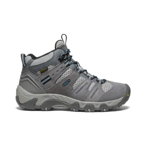 Keen Women's Headout Waterproof Hiking Boot  |  Steel Grey/Blue Heaven