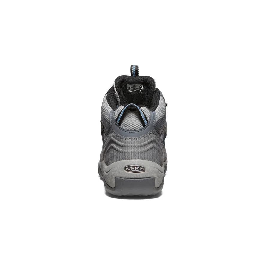 Keen Women's Headout Waterproof Hiking Boot  |  Steel Grey/Blue Heaven
