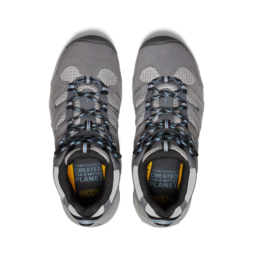 Keen Women's Headout Waterproof Hiking Boot  |  Steel Grey/Blue Heaven