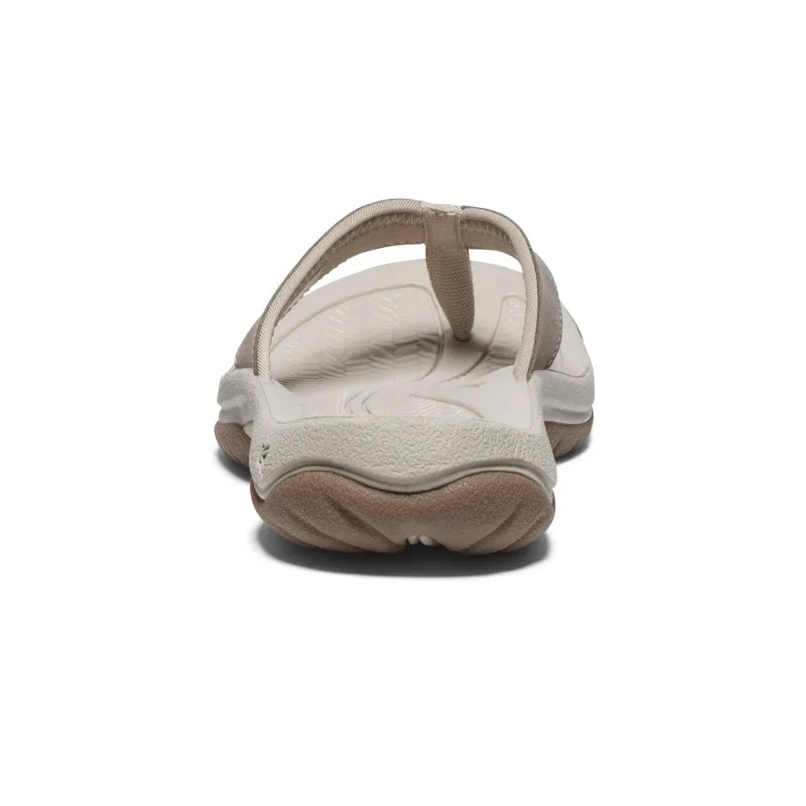 Keen Women's Kona Leather Flip-Flop  |  Brindle/Silver Birch