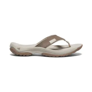 Keen Women's Kona Leather Flip-Flop  |  Brindle/Silver Birch