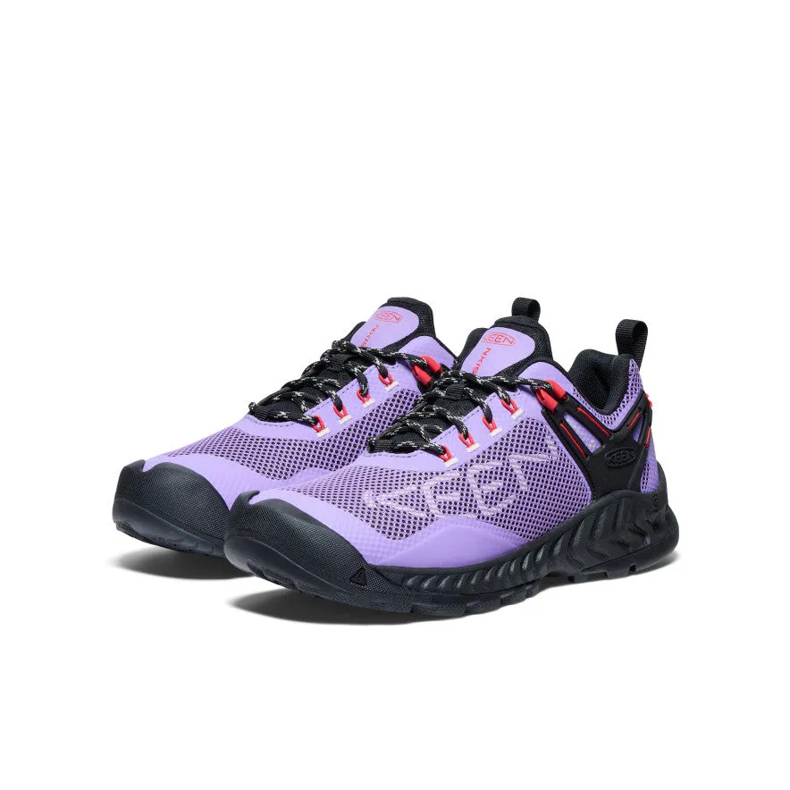 Keen Women's NXIS EVO Waterproof Shoe  |  Paisley Purple/Poppy Red