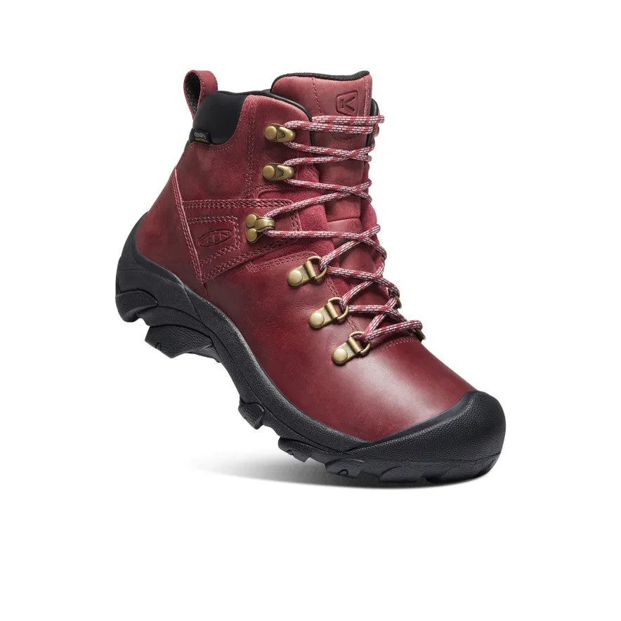 Keen Women's Pyrenees Waterproof Hiking Boot  |  Tibetan Red/Black