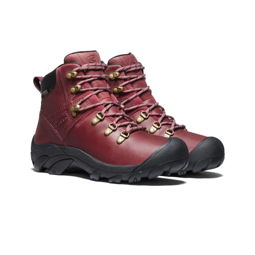 Keen Women's Pyrenees Waterproof Hiking Boot  |  Tibetan Red/Black