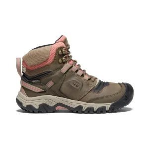 Keen Women's Ridge Flex Waterproof Boot  |  Timberwolf/Brick Dust