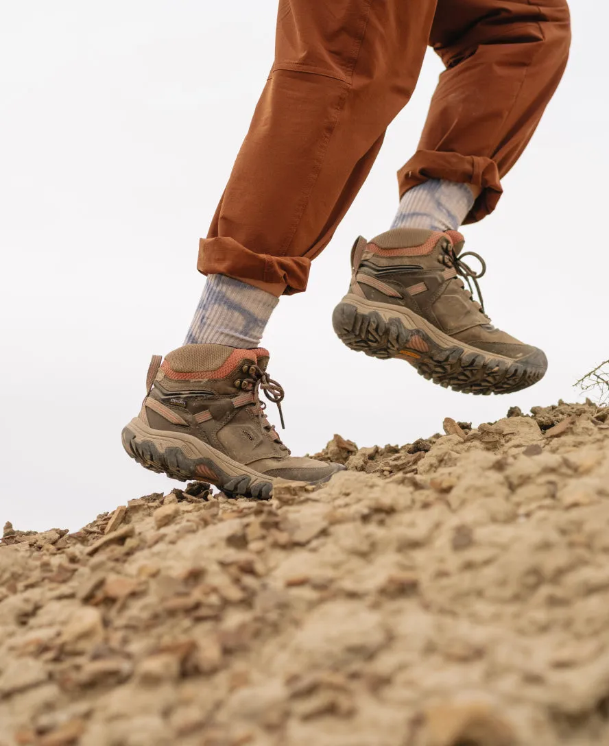 Keen Women's Ridge Flex Waterproof Boot  |  Timberwolf/Brick Dust