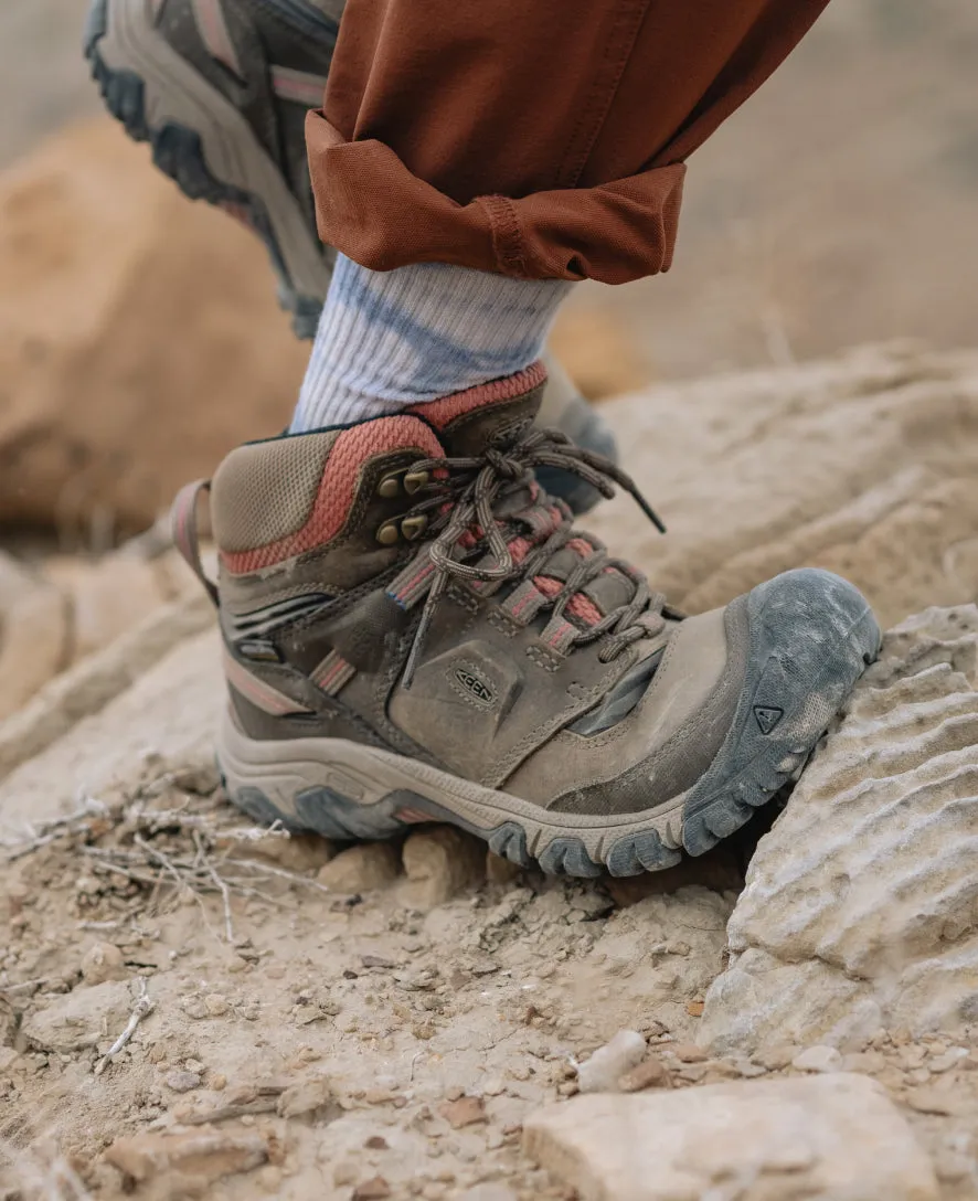 Keen Women's Ridge Flex Waterproof Boot  |  Timberwolf/Brick Dust